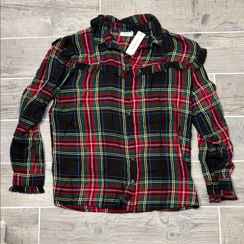 Plaid Women’s Shirt - Red, Green, Blue